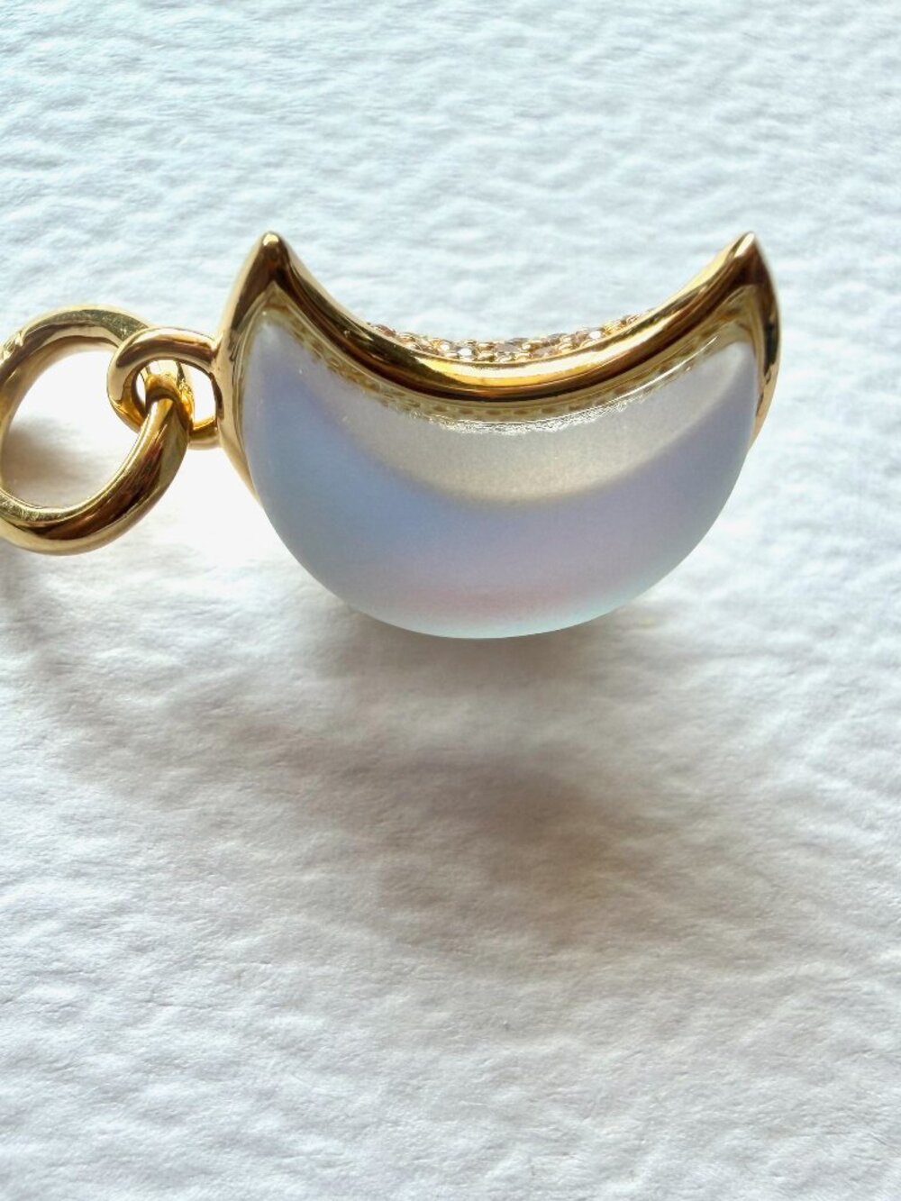 Pandora 14K Gold Plated Crescent Moon Dangle